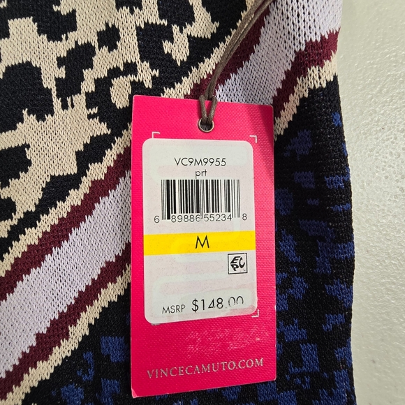 Vince Camuto Women's Sheath Dress Tan /Animal Print Size M - Picture 8 of 11